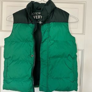 Boys Jcrew puffy vest size 8